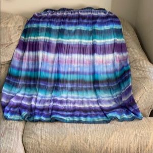 Purple and green skirt